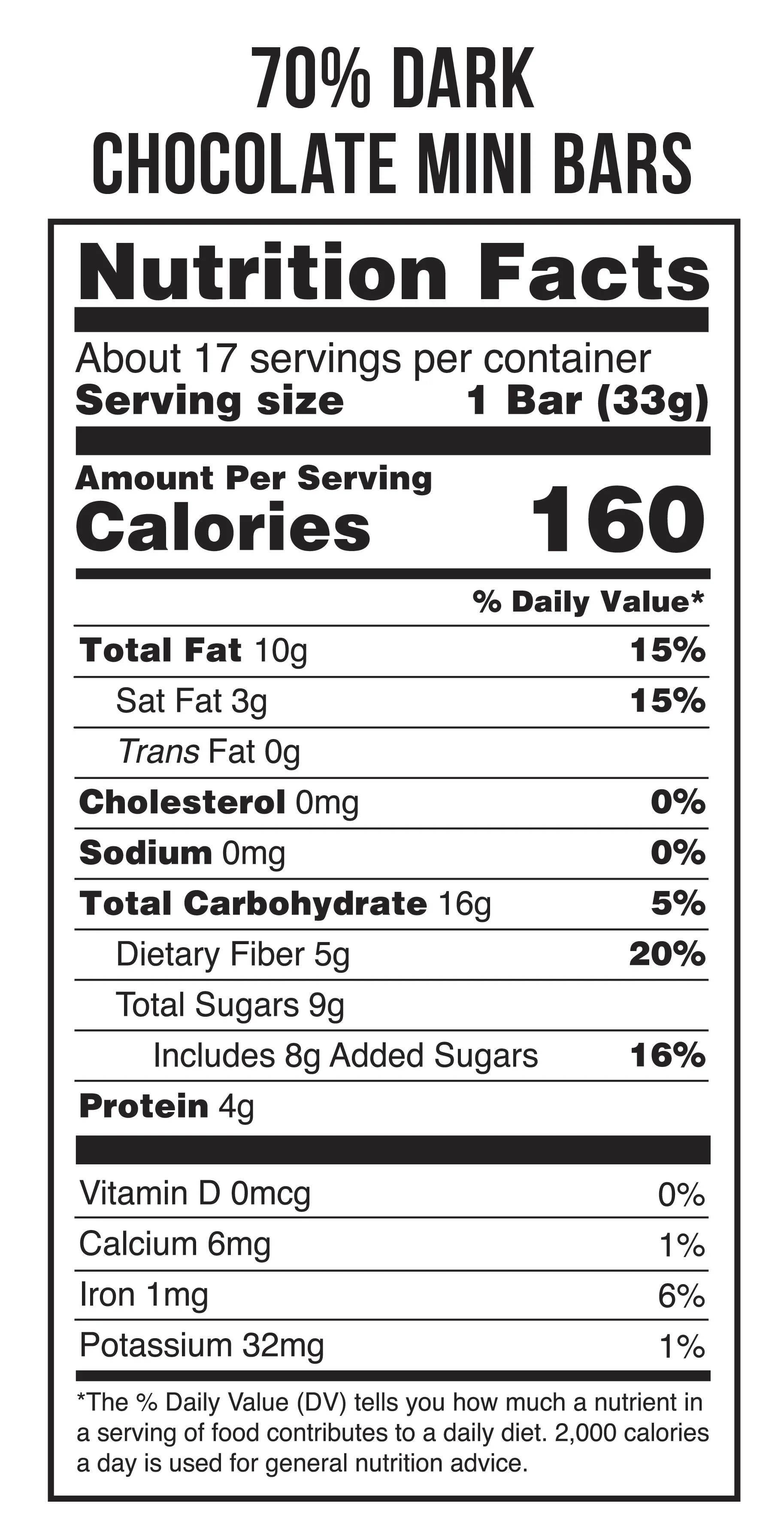 70% Dark Chocolate Mini Bars - Image 4