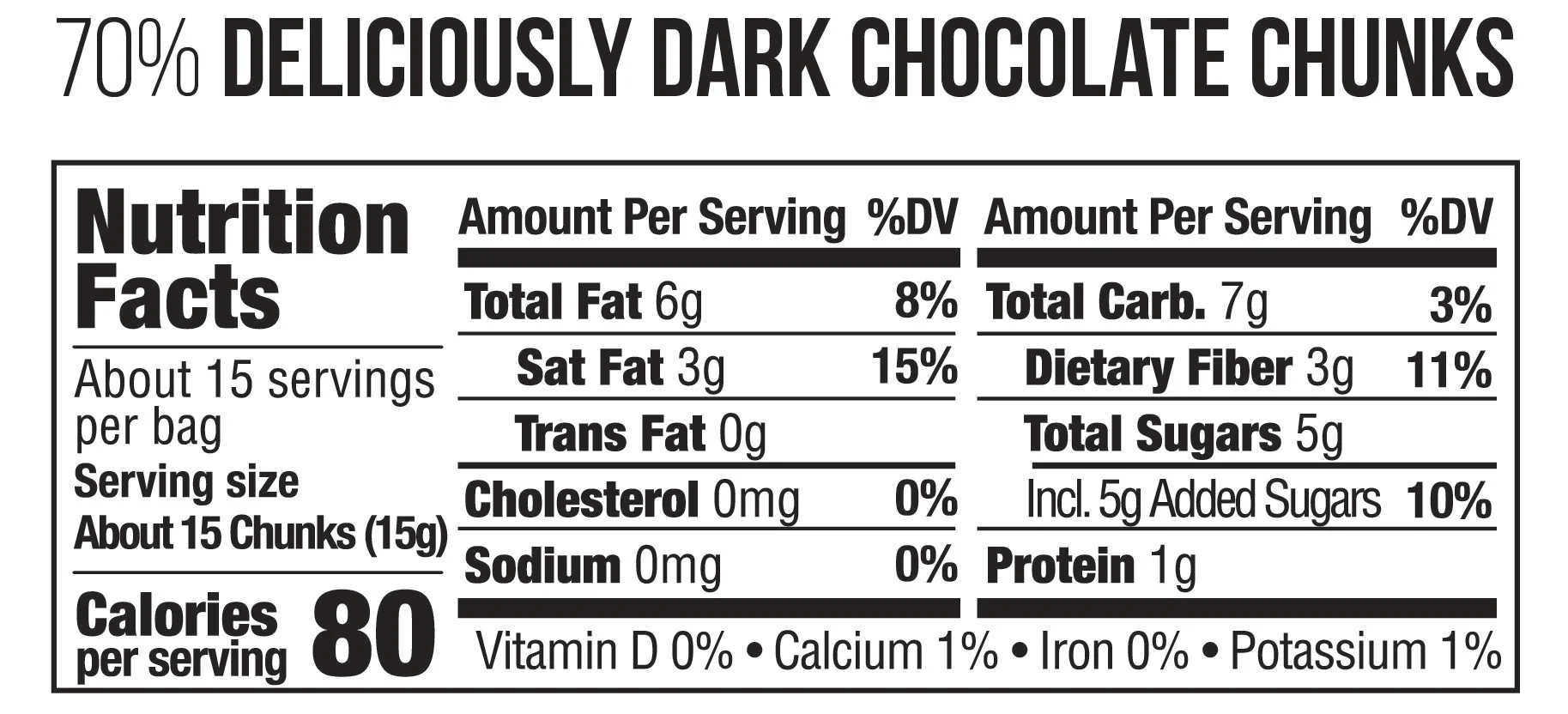 70% Deliciously Dark Chocolate Chunks - Image 3