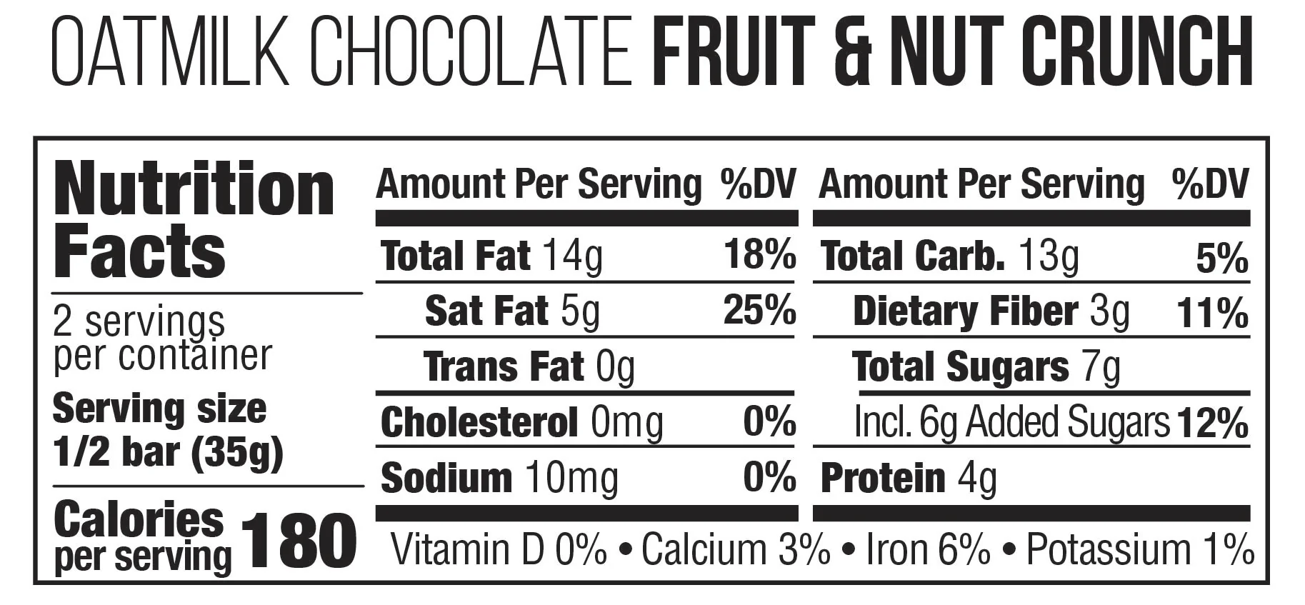 Oat Milk Chocolate Bar - Fruit & Nut Crunch - Image 4