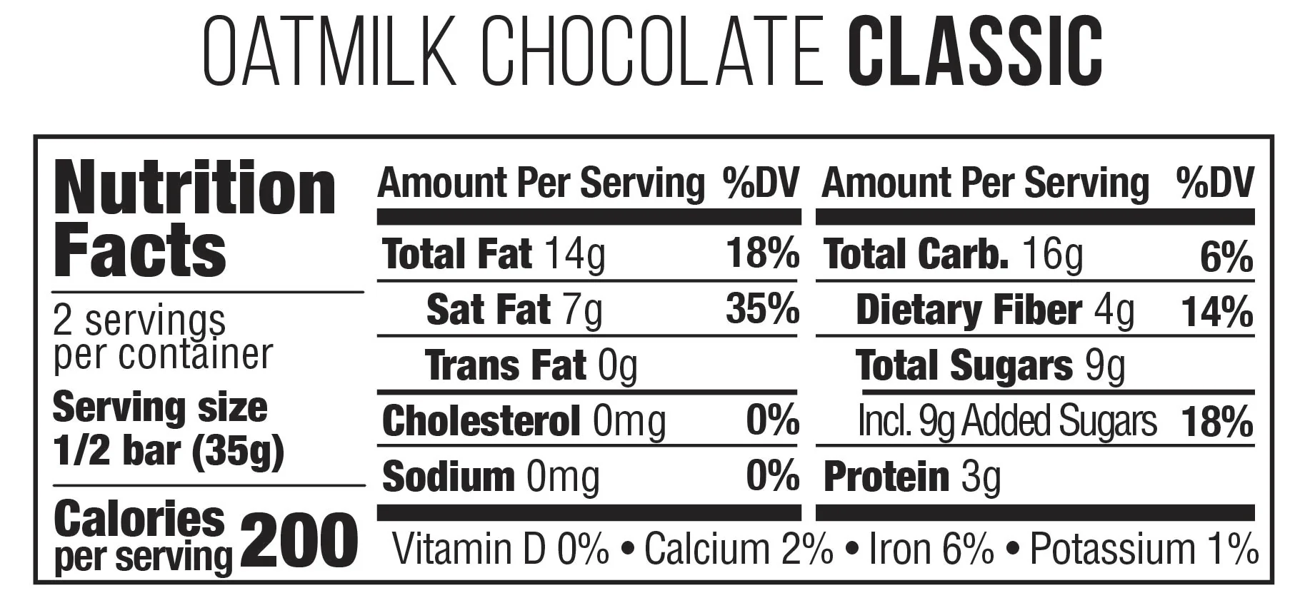 Oat Milk Chocolate Bar - Classic - Image 4